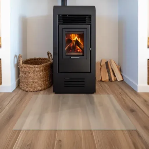Fireplace Glass Hearth Plate 120x80 Review: simple glass sheet that does the job without fuss