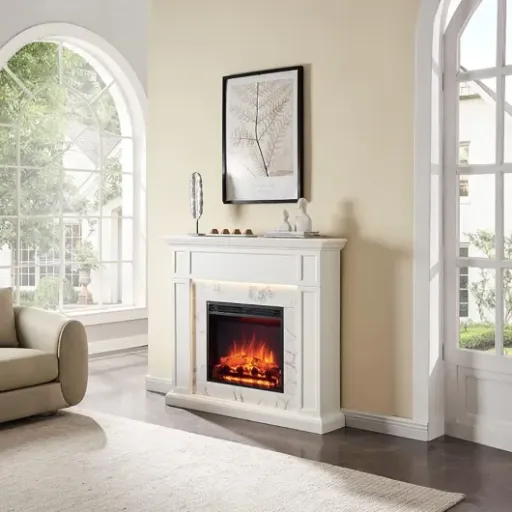 FLAMME Beaumont 48" Electric Fireplace Review: a simple way to fake a real fire without the hassle