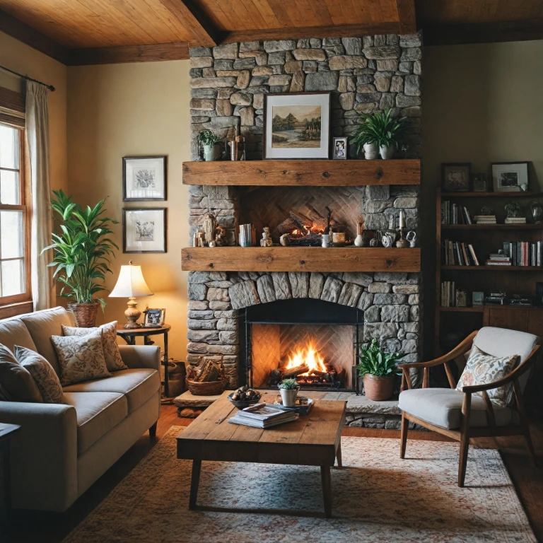 Embrace the Charm of a Rustic Electric Fireplace