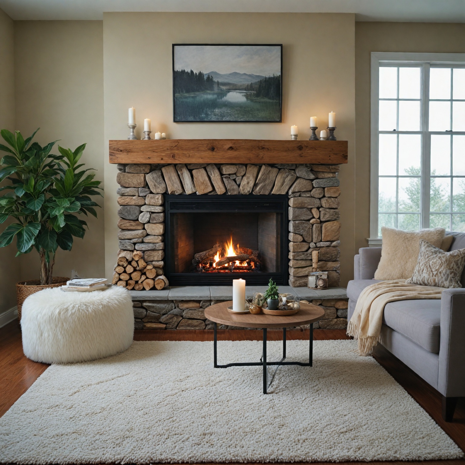 Enhance Your Home Ambiance with Electric Fireplace Logs That