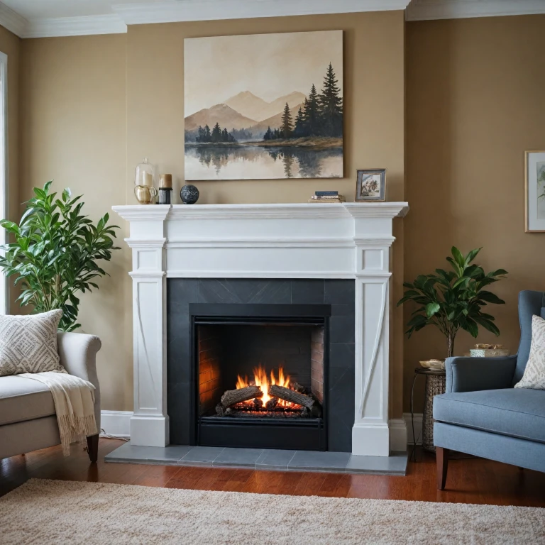Enhance Your Home with a Freestanding Electric Fireplace Featuring a Mantel