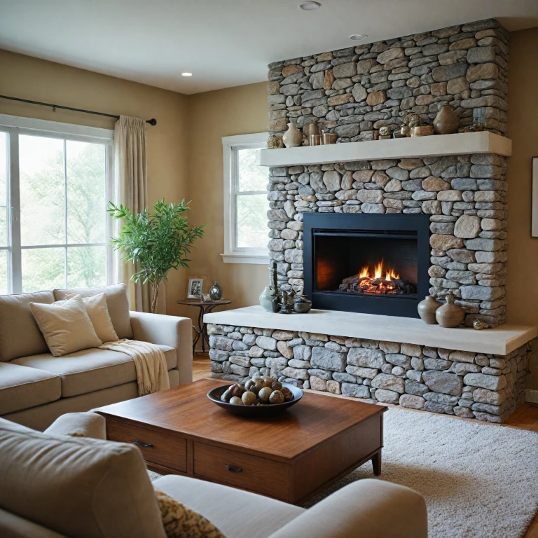Enhancing Your Electric Fireplace with Elegant Stones