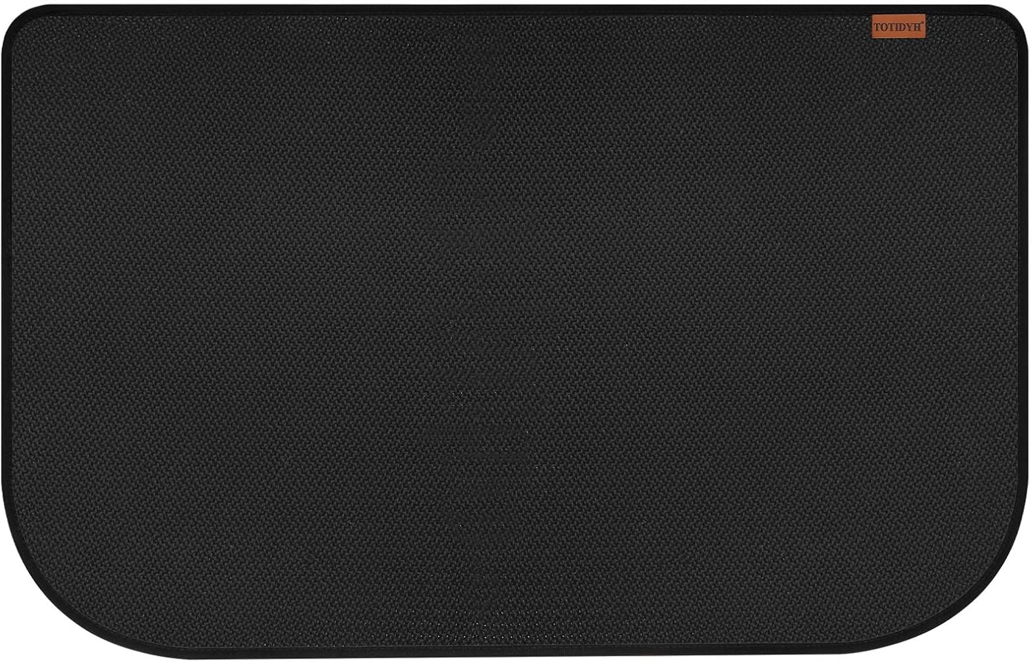 Fireplace Hearth Rug, 42 X 24 inches Fireproof Fireplace Mat, Upgrade 5 Layer Silicone and Fiberglass Black Fire Resistant Pad for Kitchen Wood Stove Floor Protector Indoor Outdoor Common 42 X 24 inch