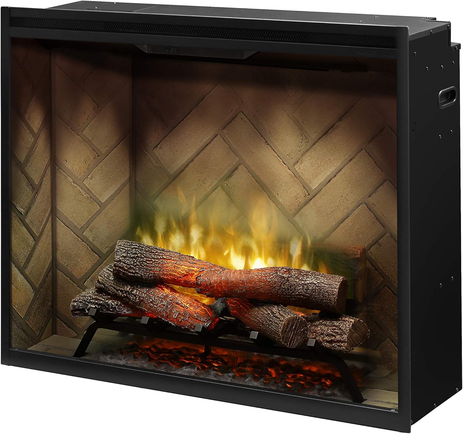Dimplex Revillusion® 36" Portrait Built-in Firebox (Model: RBF36P), 4435/6739/8786 BTU, 120/208/240 Volt, 1375/1975/2575 Watt, Herringbone
