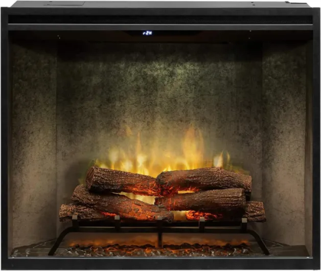 Dimplex Revillusion® 36" Portrait Built-in Firebox (Model: RBF36PWC), 4400/6745/8794 BTU, 120/208/240 Volt, 1300/1975/2575 Watt, Weathered Concrete