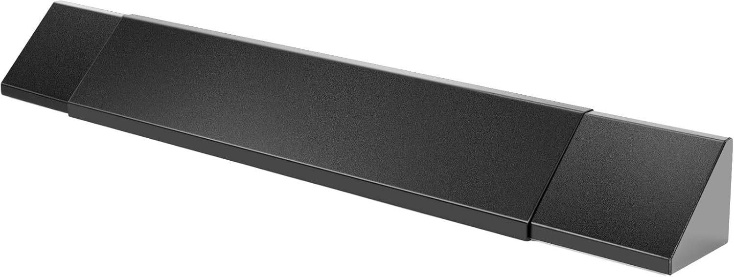 Adjustable Fireplace Hood & Heat Deflector – 28 to 48 Inch Fireplaces Hood Heat Smoke Guard Shield Mantel Protects from Heat Damage (Black) 4 inch