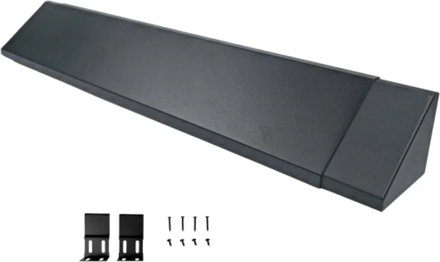 Black Adjustable Fireplace Hood for 28 to 48" Harmony Burners Fireplace Hood Heat Shield （Patent Applied）