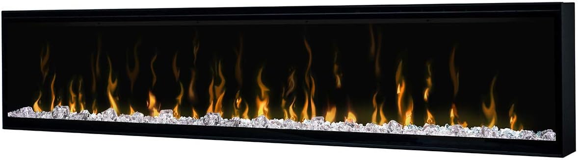 Dimplex IgniteXL 74" Built-in Linear Electric Fireplace (Model: XLF74), 8530/5118 BTU, 240/120 Volt, 2500/1500 Watt, Black 74" Black
