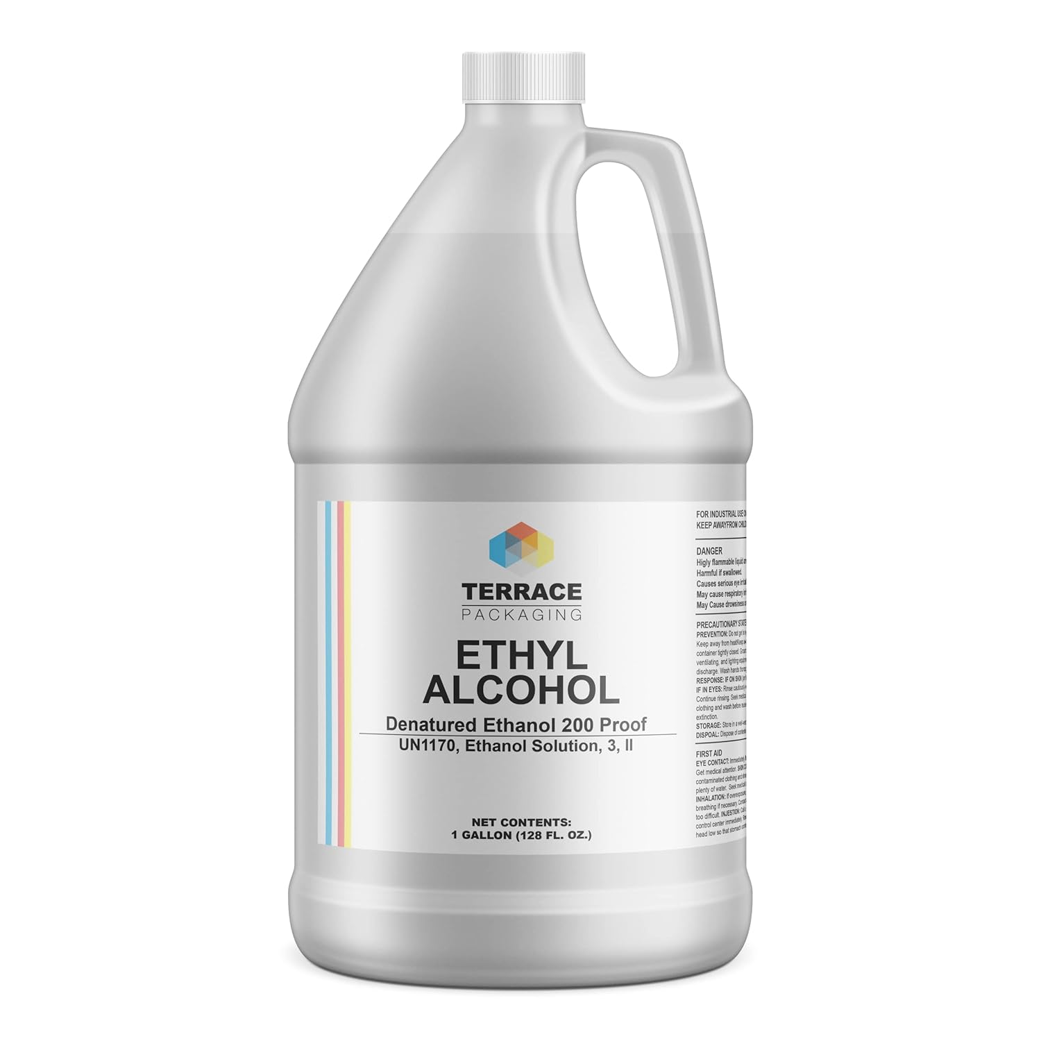 Ethanol Alcohol 95% – Ethyl Alcohol – 1 Gallon - High Purity, Multi-Use for Labratory, Reagent, Solvent, Surface Cleaning