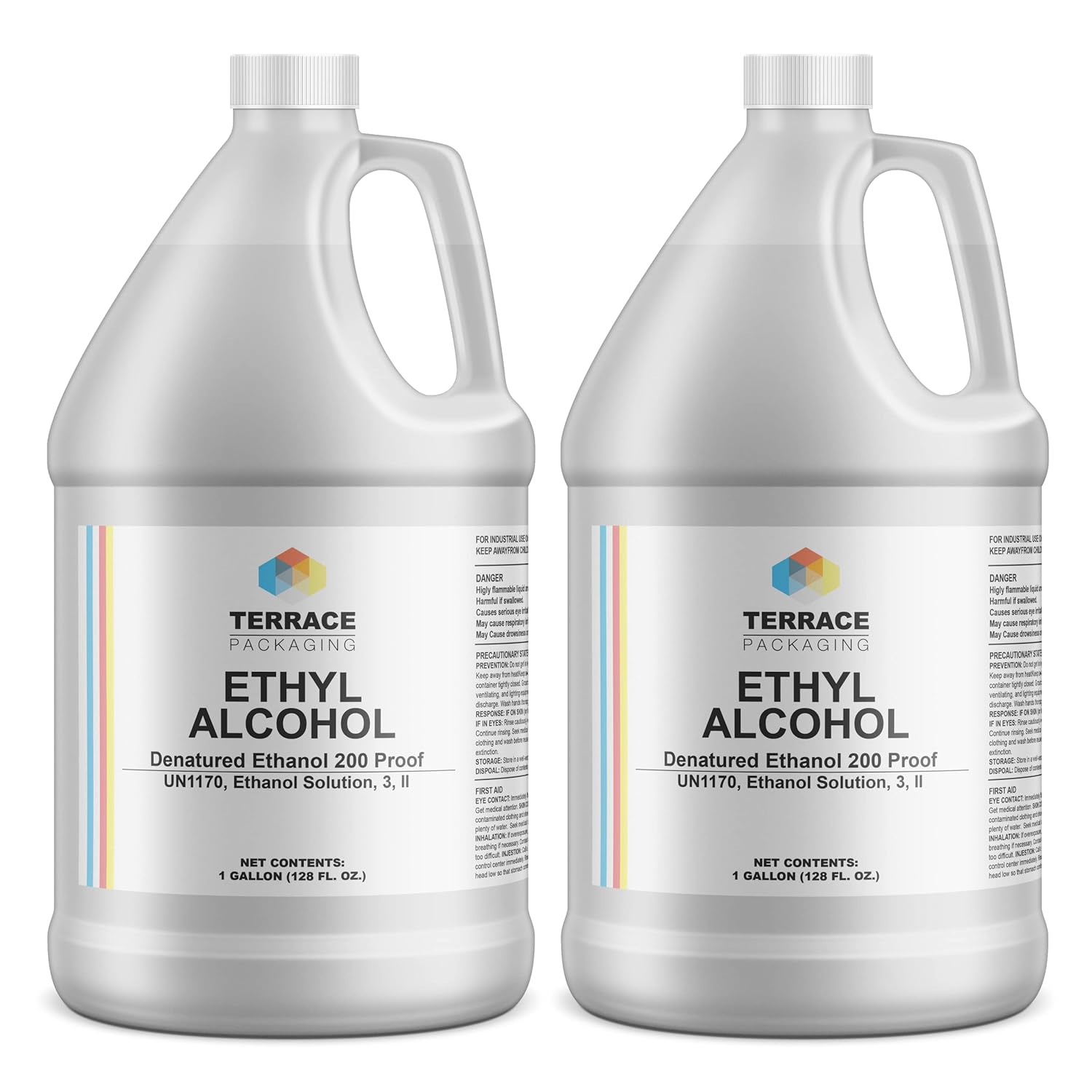 Ethanol Alcohol 95% – Ethyl Alcohol – 2 Gallon - High Purity, Multi-Use for Labratory, Reagent, Solvent, Surface Cleaning