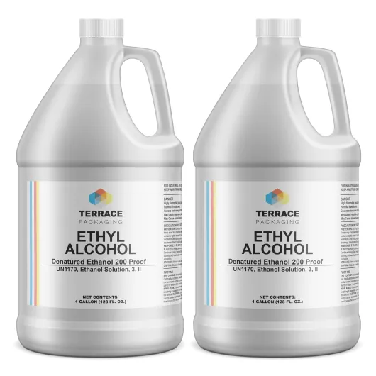 Ethanol Alcohol 95% – Ethyl Alcohol – 2 Gallon - High Purity, Multi-Use for Labratory, Reagent, Solvent, Surface Cleaning