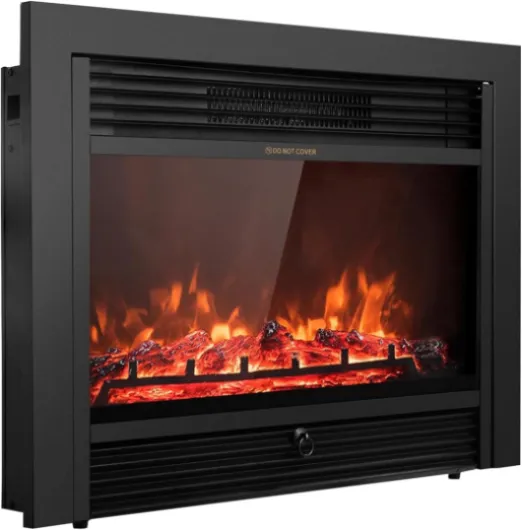 Giantex 28.5" Electric Fireplace Insert Review: budget heater with surprisingly decent fake flames