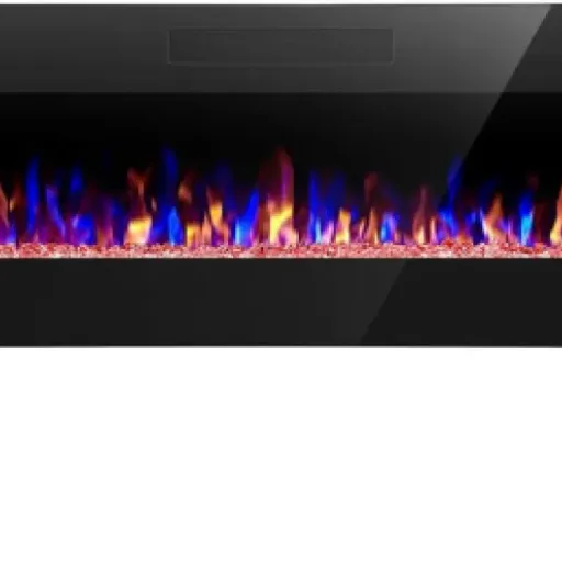 R.W.FLAME 60" Electric Fireplace Review: slim wall unit that looks good and heats a small room