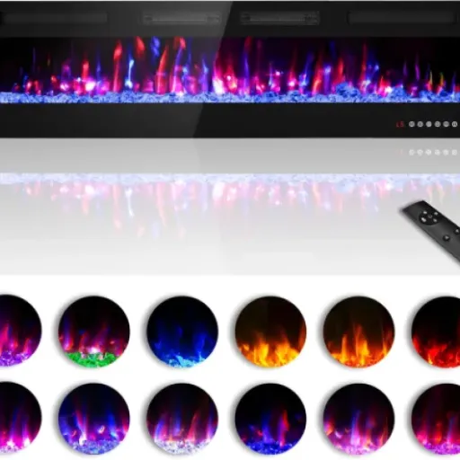 Zionheat 72" Electric Fireplace Review: a big, thin wall unit that actually heats and looks good