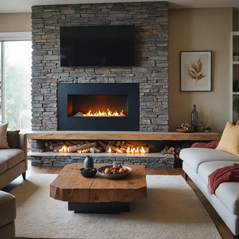 Fireplace logs for modern homes: from wood to electric realism