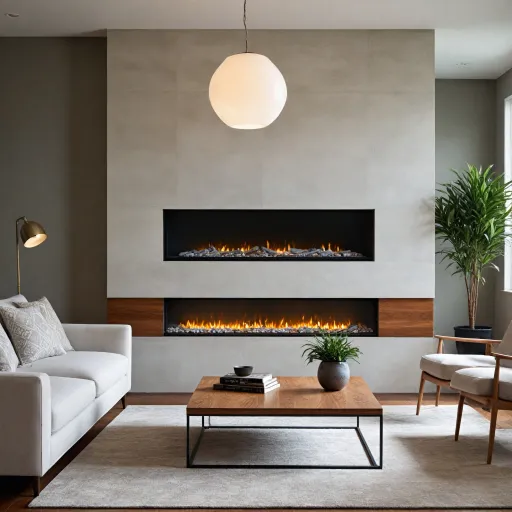 A modern fireplace with electric fire for contemporary living spaces