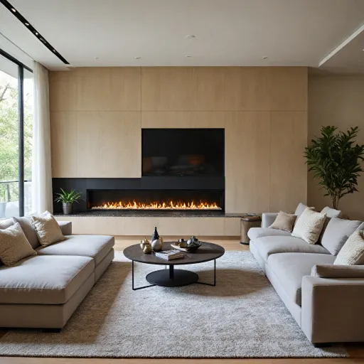 Linear electric fireplaces as refined focal points for modern homes