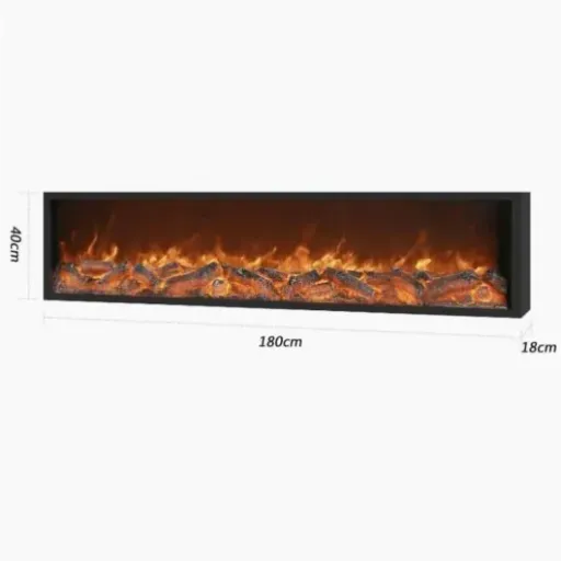 Electric Fireplace (huanglyc-232) Review: Thin wall unit with cool 3D flame but some big question marks