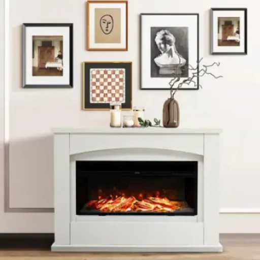 34" Intelligent Built-in Electric Fireplace Review: a decent fake fire for modern living rooms