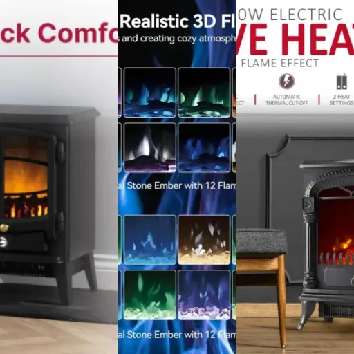 Which electric fireplaces with LED flames to choose? Top 3 (March 2026)