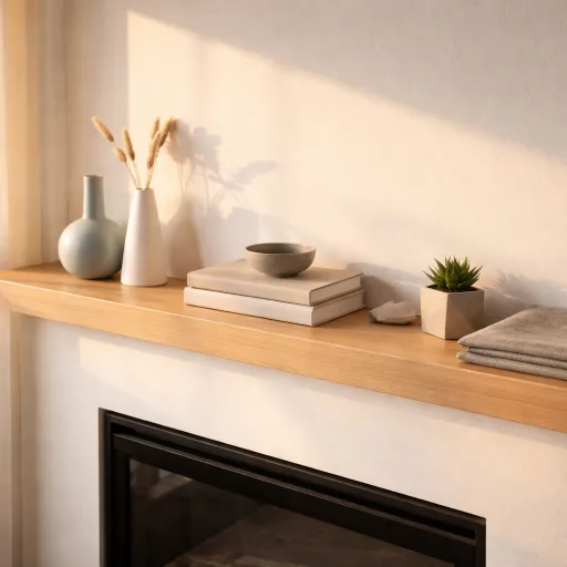 How a mantel shelf transforms an electric fireplace into a focal point