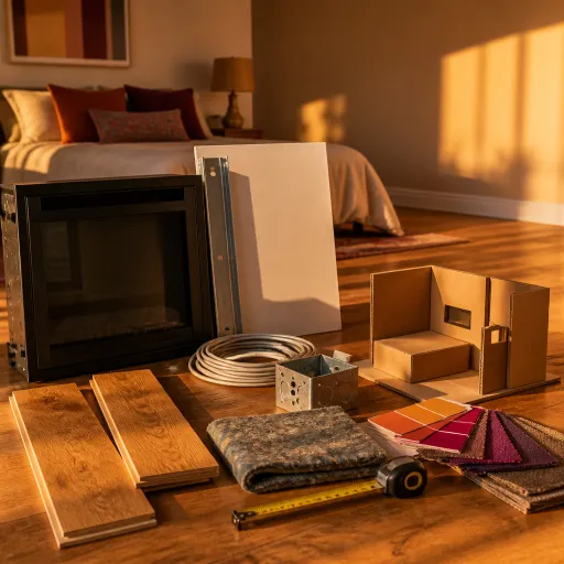 Electric fireplace for a 200-square-foot bedroom: sizing, placement and why the opposite wall matters