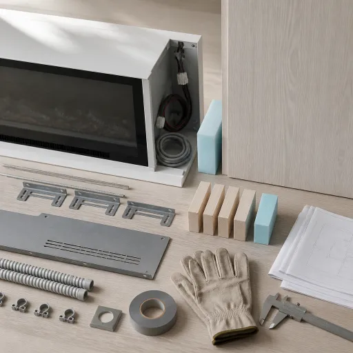 Media wall with electric fireplace: the wiring, the heat clearance and the five-centimetre gap nobody mentions