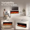 KAMINIO LEA Electric Fireplace Review: a wide, flexible fake fire that actually heats the room
