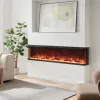 FLAMEKO Leura 70" Electric Fireplace Review: big media-wall fire on a realistic budget
