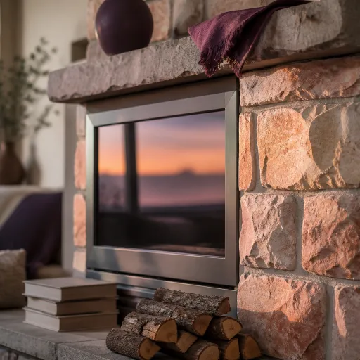 How a stone fireplace surround elevates an electric fireplace into a true focal point