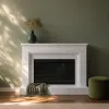 How a marble fireplace mantel transforms an electric hearth into a design statement
